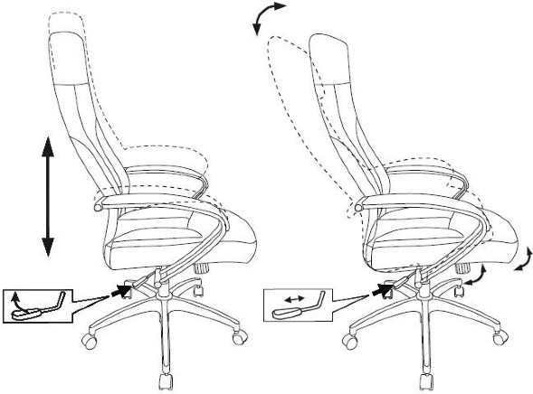 Кресло руководителя Бюрократ CH-608 FABRIC ткань