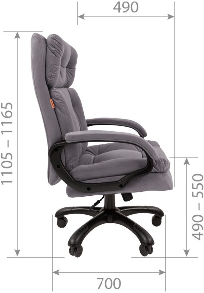 Кресло руководителя CHAIRMAN 442 ткань