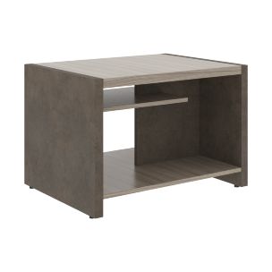 Стол журнальный СФ-531602 Бетон чикаго тем F187 ST9/Дрифтвуд H3090 ST22 600х800х550 WOOD&STONE