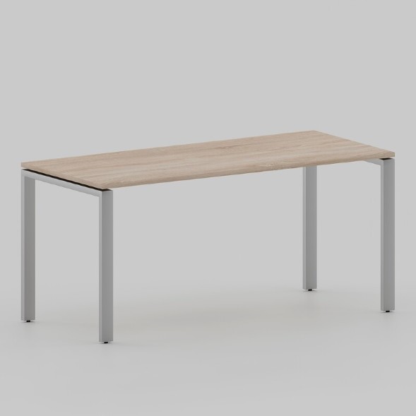 Стол Лофт 1600х700 на П-образных опорах, серый