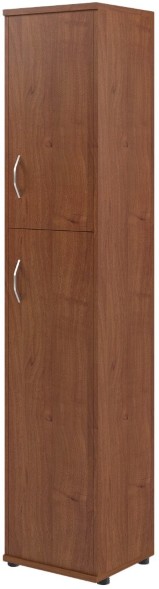 Шкаф колонка с глухой малой и средней дверьми СУ-1.8(R) Орех Французcкий 406*365*1975