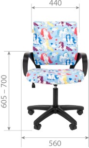 Детское кресло CHAIRMAN KIDS 103 LT BLACK GAME