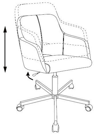 Кресло Бюрократ CH-380M зигзаг 