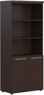 Шкаф с 1 комплектом глухих малых дверей и топом AHC 85.5 Венге Магия 850х456х1968