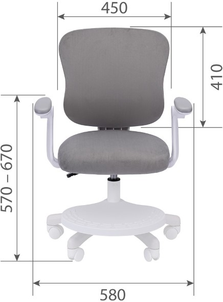 Детское кресло CHAIRMAN KIDS CH106 С ПОДСТАВКОЙ