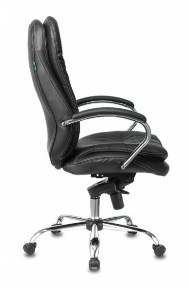 Кресло руководителя Бюрократ T-9950/BLACK/КОЖА