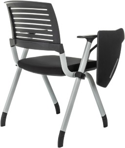 Стул Бюрократ X-Click-PP черный со столиком на ножках металл серый