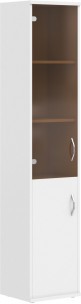 Шкаф колонка комбинированная СУ-1.2(L) Белый 406*365*1975