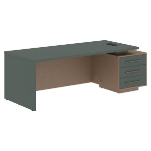 Стол руководителя с тумбой VCT 2290(R) 2200х900х750 VELION