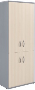 Шкаф с глухими средними и малыми дверми СТ-1.3 Клен/Металлик 770*365*1975